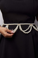 Curea Linda cu perle și metal auriu - Sia House Sia House pentru femei elegante